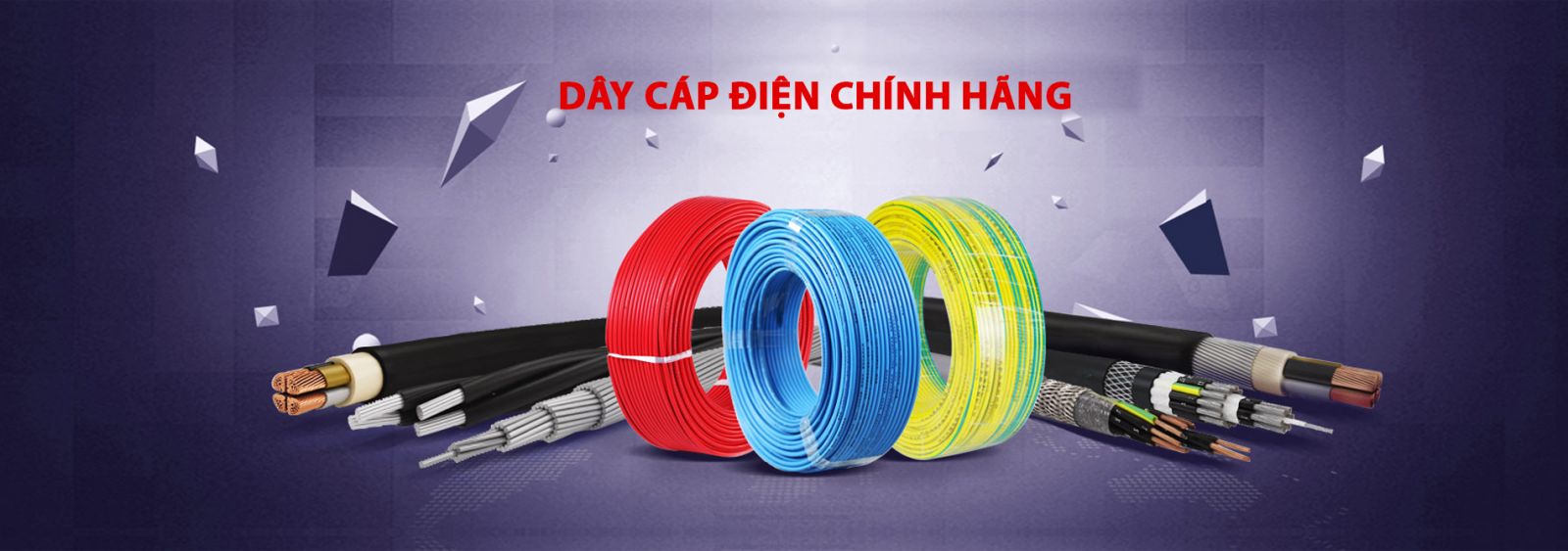 Banner quy trình sản xuất dây cáp điện