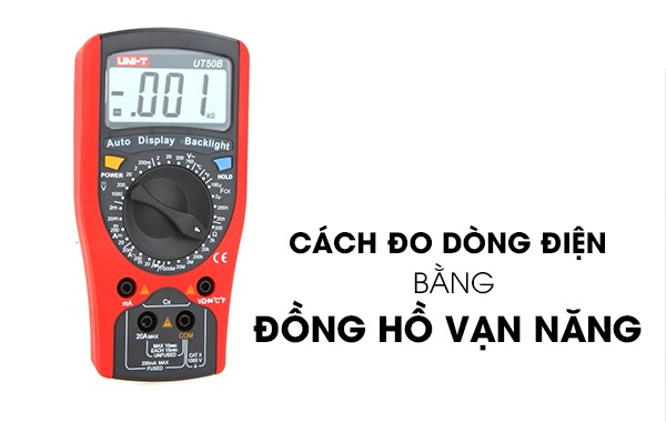 Cách đo dòng điện một chiều