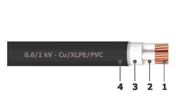 Cáp điện 4 lõi không cáp bảo vệ Goldcup