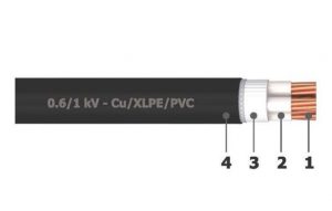 Cáp đồng 3 lõi Goldcup không giáp bảo vệ
