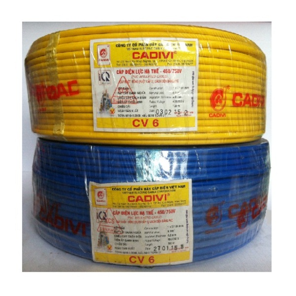 Dây cáp điện Cadivi CV 6.0