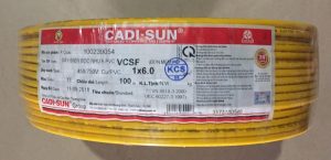 Dây điện Cadisun 1x4mm2 chính hãng