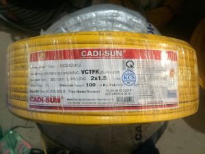 Dây điện Cadisun 2x1.5 dây ovan