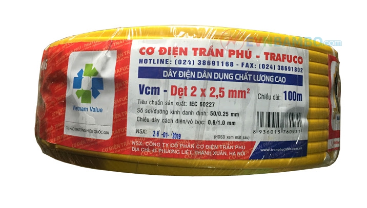 Dây điện Trần Phú CVm2x2.5