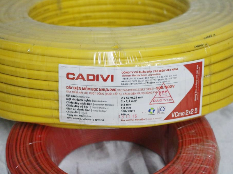 Dây dôi mềm Ovan Cadivi VCmo 2x2.5