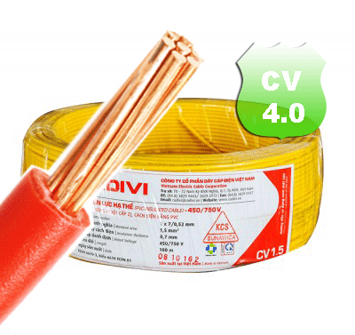 Dây đơn cứng ruột đồng Cadivi 4.0 - VC