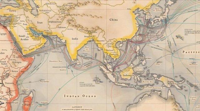 Hệ thống cáp quang biển cho mạng internet